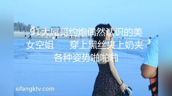 91大屌哥约炮偶然认识的美女空姐❤️ 穿上黑丝夹上奶夹 各种姿势啪啪啪