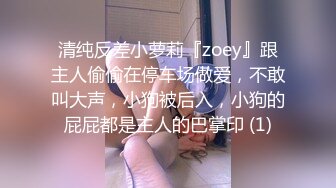 清纯反差小萝莉『zoey』跟主人偷偷在停车场做爱，不敢叫大声，小狗被后入，小狗的屁屁都是主人的巴掌印 (1)