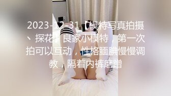 2023-12-31【模特写真拍摄丶探花】良家小模特，第一次拍可以互动，性格腼腆慢慢调教，隔着内裤磨蹭