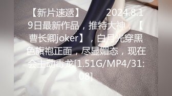 【新片速遞】♈♈♈ 2024.8.19日最新作品，推特大神，【曹长卿joker】，白月光穿黑色旗袍正面，尽显媚态，现在会主动毒龙[1.51G/MP4/31:08]